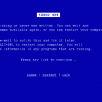 Blue Screen 404 Error from galiacho.es