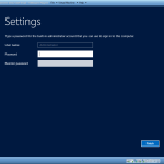 Creating administrator password