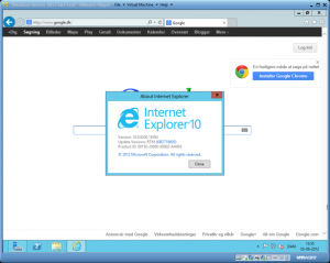 Internet Explorer 10 in Windows server 2012