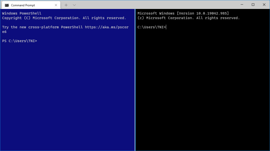 Windows Terminal Split Screen