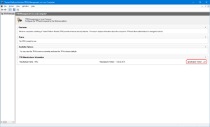 TPM Management Interface